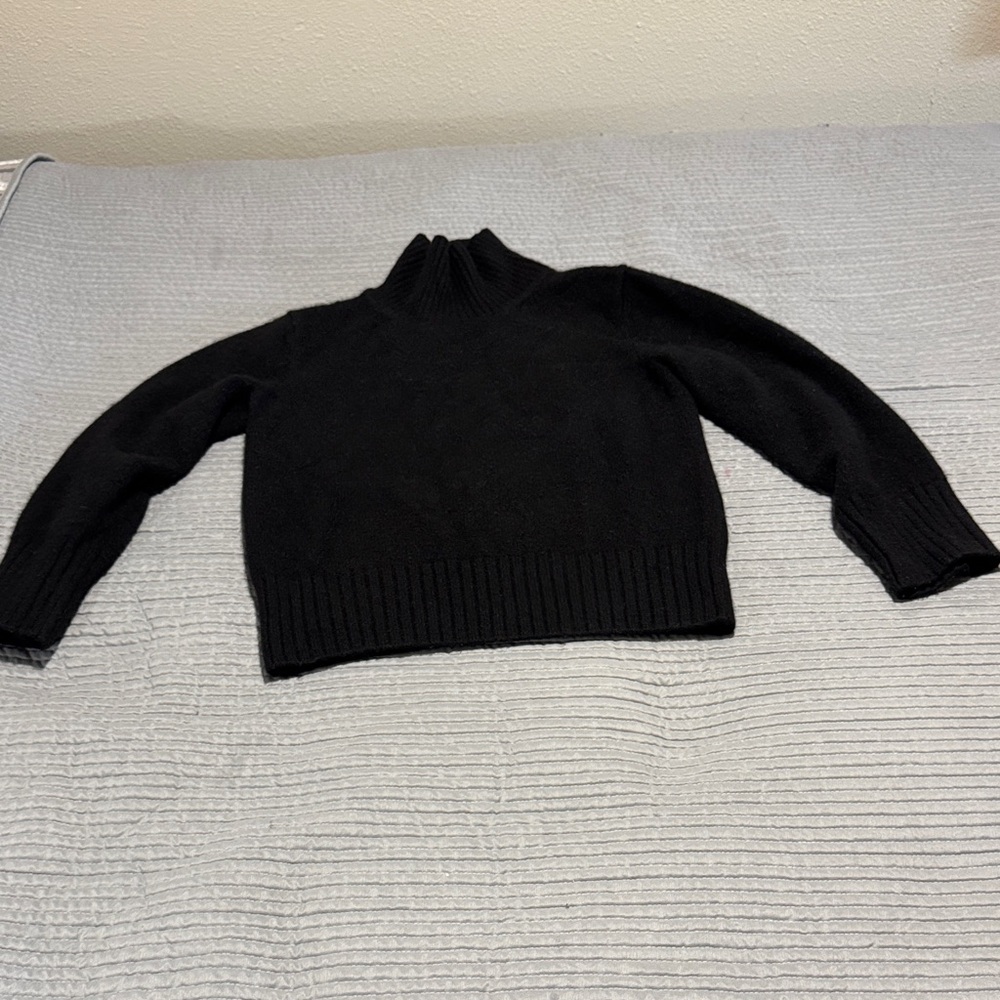 Reformation Black Turtleneck Sweater